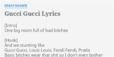 gucci lyrics 2018